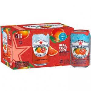 San Pellegrino Aranciata Rossa 6pk Cans