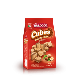 Balocco Cubes Hazelnut Wafers 250g.